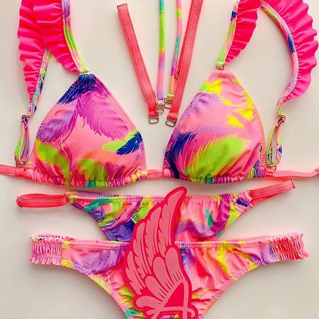 bikini estampa neon verano 2020 Alitas