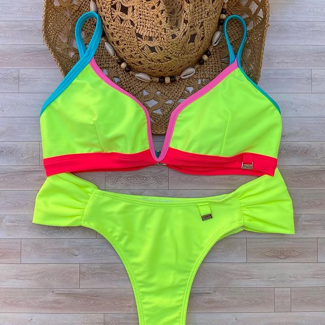 bikini color fluor verano 2022 Shida