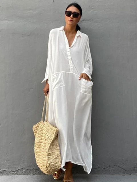 Outfit con Tunica blanca para playa