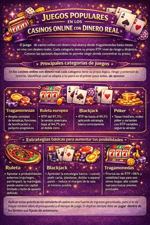 Juegos populares en los casinos